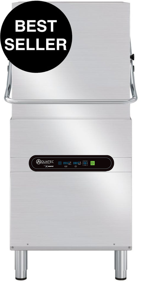Aquatec Professional Carlton Master MK3S Passthrough Hood Type Dishwasher + Water Softener 500 x 500mm Basket