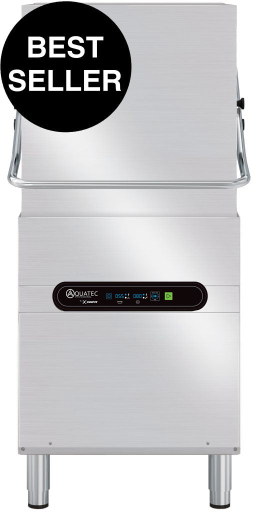 Aquatec Professional Carlton Master MK3S Passthrough Hood Type Dishwasher + Water Softener 500 x 500mm Basket
