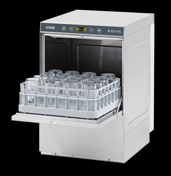 Maidaid C405 WS Undercounter Glasswasher 390mm Basket + Drain Pump + Built In Softener