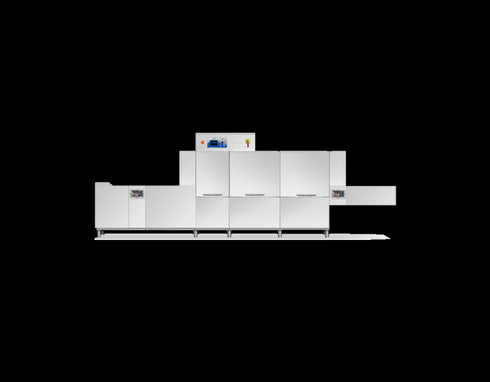 KROMO QK 4160 Flight Conveyor Dishwasher 3750 dishes/h / Opening 450mmH x 710mmW