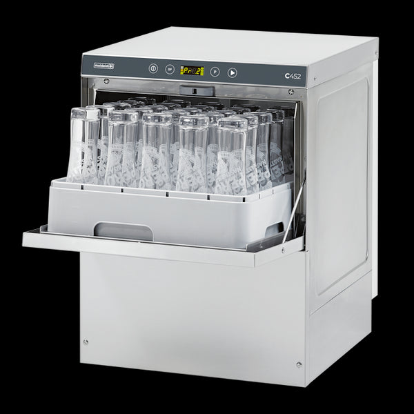 Maidaid C452D Undercounter Glasswasher + 450mm Basket + Drain Pump