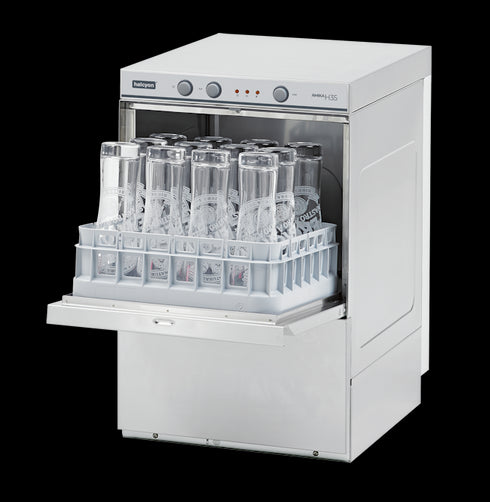 Halcyon Aimka AMH35D Undercounter Glasswasher 350 x 350mm Basket + Drain Pump
