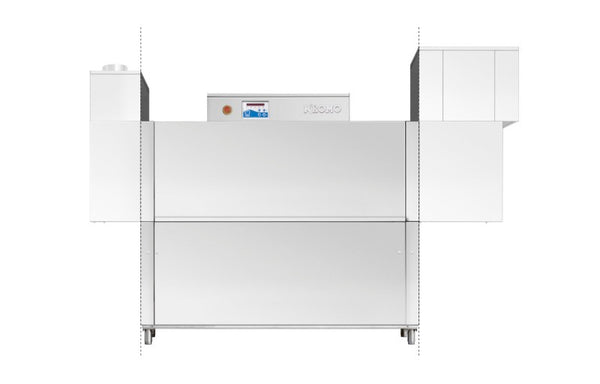 KROMO RK1640E Compact Rack Conveyor Dishwasher 86-100 Racks/h / 500 x 500 Basket